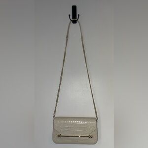 Strathberry Croc Crossbody Baguette Bag